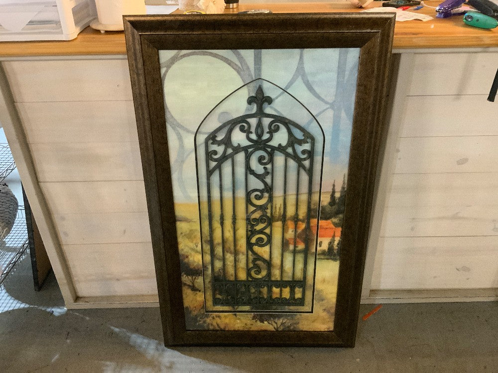 Lg Framed Metal Gate / Landscape